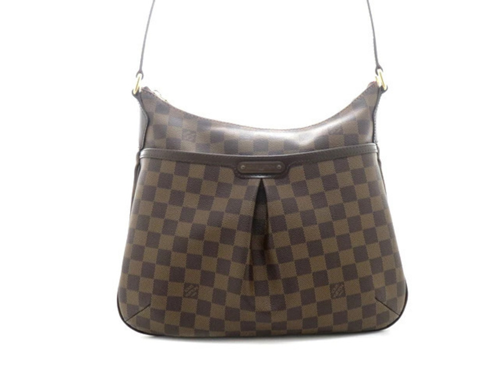 LOUIS VUITTON Bloomsbury Damier Shoulder Bag Canvas Brown